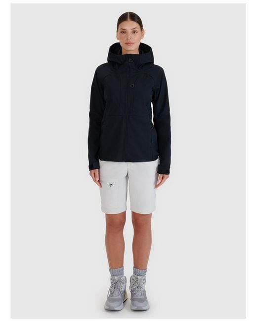 4F Black Windproof Softshell Jacket
