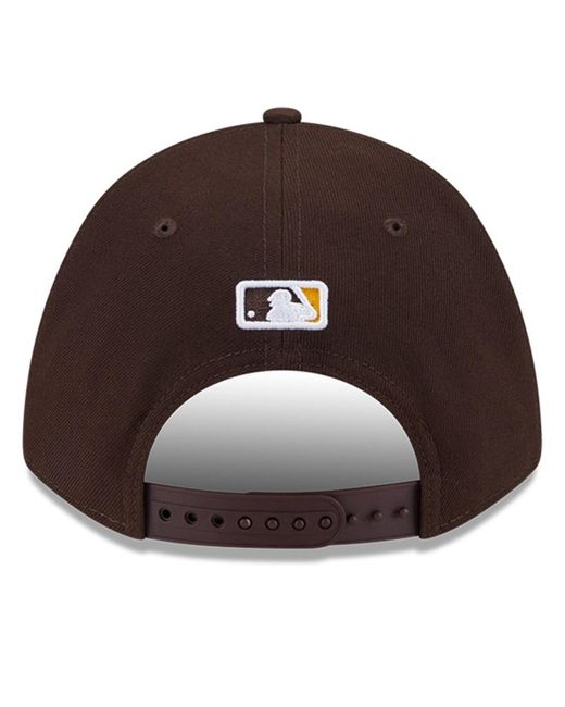 KTZ Brown San Diego Padres Player Replica 9forty Adjustable Hat for men
