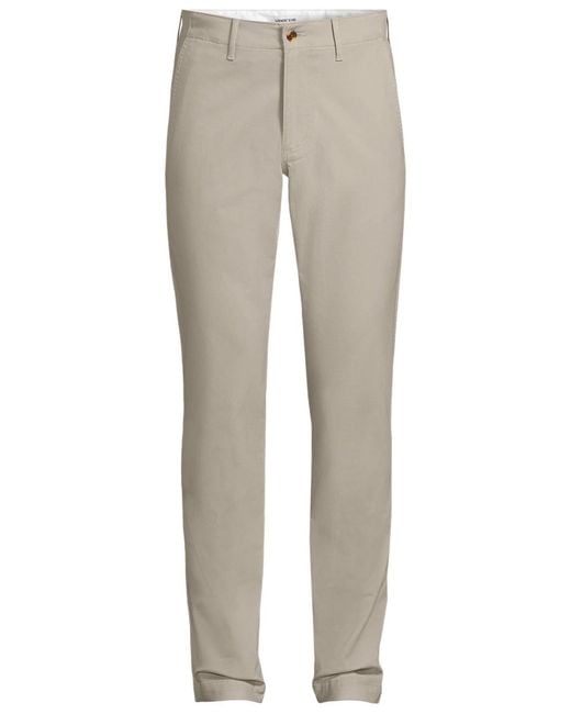 Lands' End Gray Knockabout Slim Fit Chino Pant for men