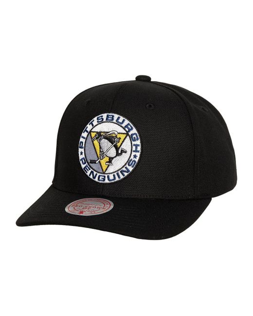 Mitchell & Ness Black Pittsburgh Penguins Team Ground Pro Adjustable Hat for men
