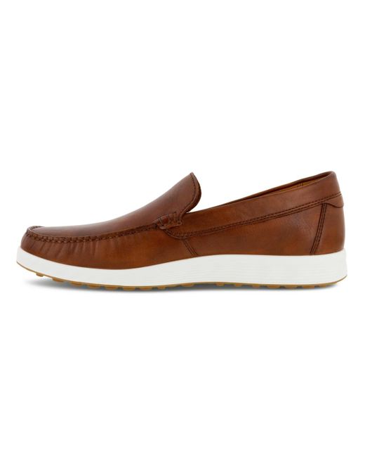Ecco S Lite Classic Leather Slip-on Moccasin in Brown for Men | Lyst