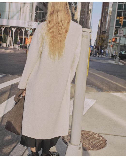 Mango Gray Knitted Long Coat