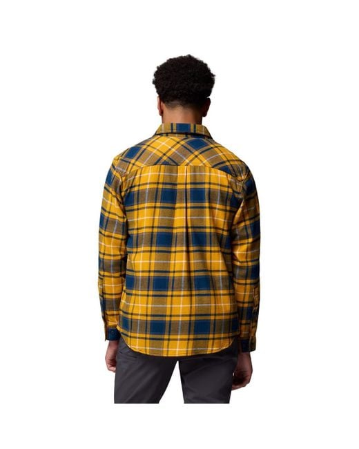 Columbia Metallic Notre Dame Fighting Irish Flare Gun Omni-wick Flannel Long Sleeve Button-up Shirt for men
