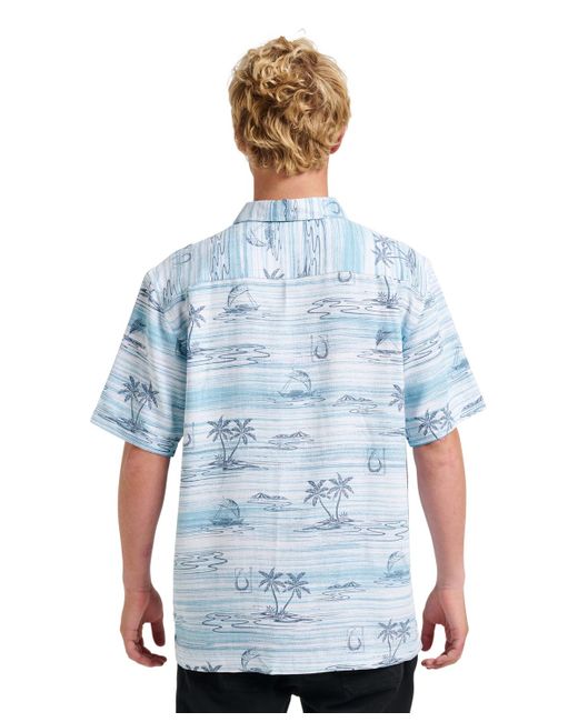 Quiksilver Blue Comfort Fit Shirt for men