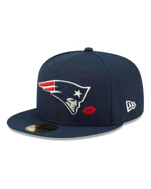 Men's New Era Stone/Navy New England Patriots 2023 NFL Draft On Stage  59FIFTY Fitted Hat