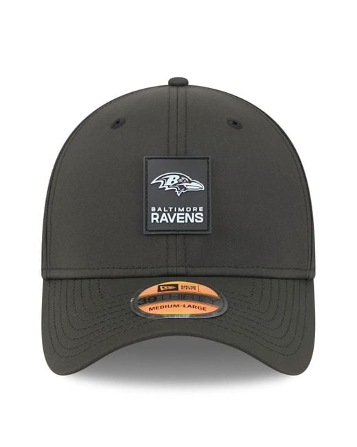 KTZ Gray Baltimore Ravens 2025 Sideline 39thirty Flex Hat for men