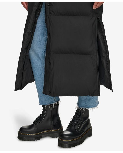 Levi's Black Extra Long Quilted Parka