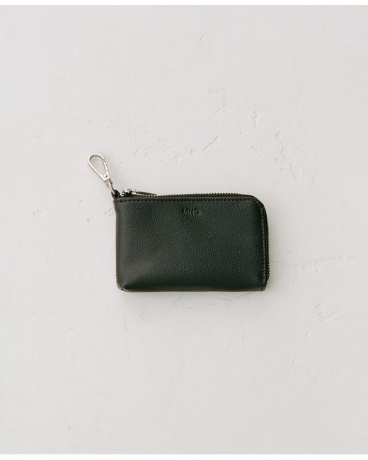 Mango Gray Leather Wallet for men