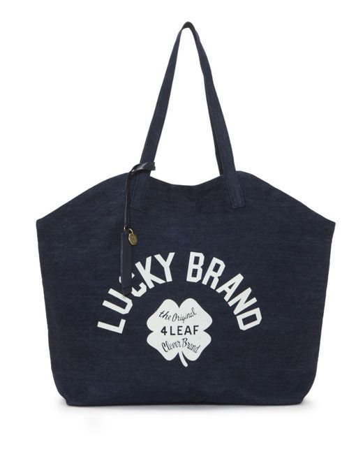 Lucky Brand Canvas Umah Tote Handbag in Dark Denim (Blue) Lyst