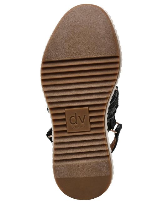 DV by Dolce Vita Black Fighter Sporty Platform Sandals