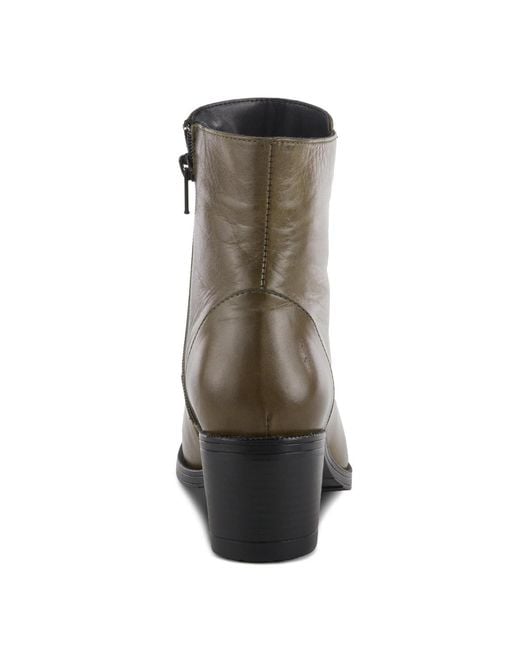Spring Step Brown Garibaldi Leather Mid Boot