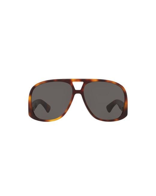 Saint Laurent Brown Pilot Sunglasses