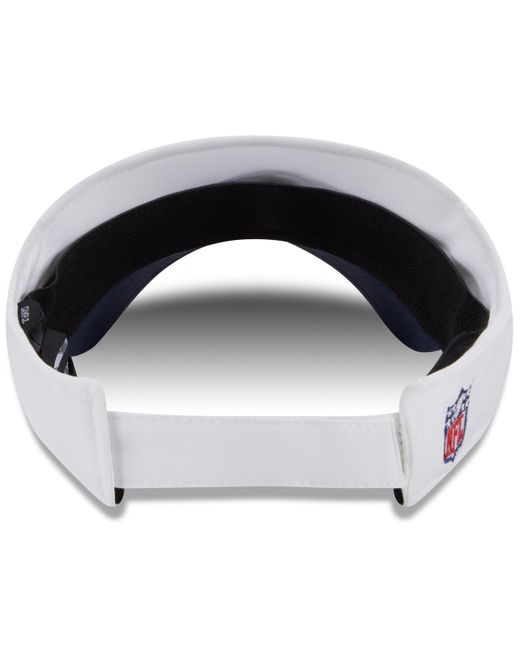 KTZ Blue White/navy New England Patriots 2025 Nfl Training Camp Adjustable Visor Hat for men