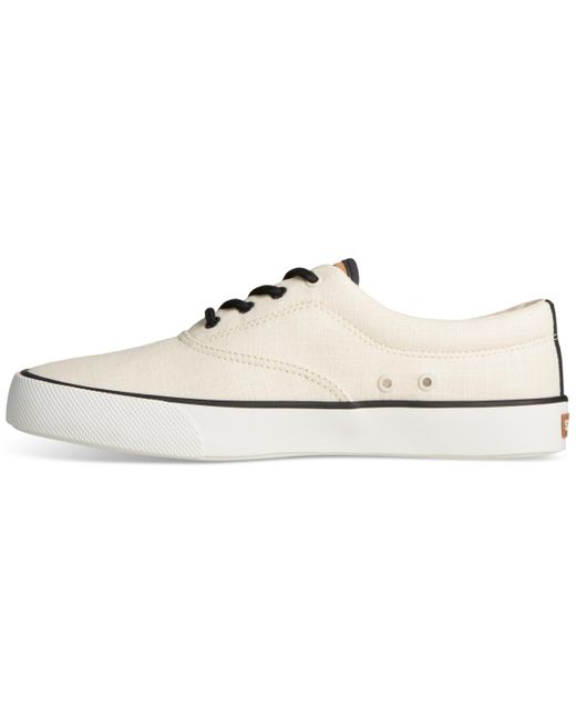 Sperry Top-Sider White Seacycled Striper Ii Cvo Textured Lace-up Sneakers for men