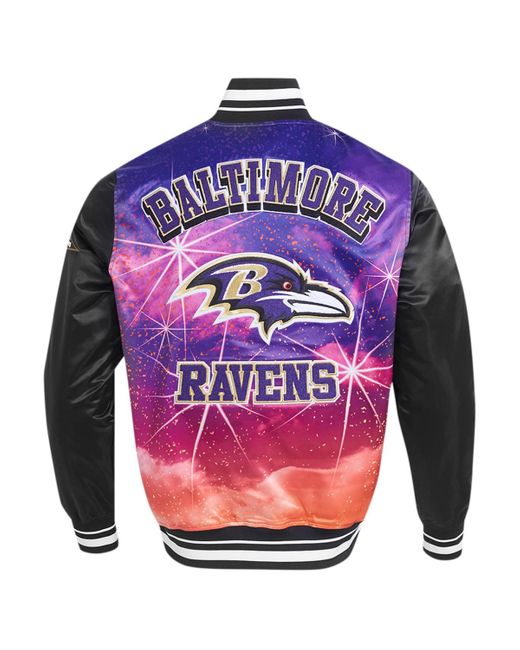 Pro Standard Black Baltimore Ravens Sublimated Satin Full-snap Jacket for men