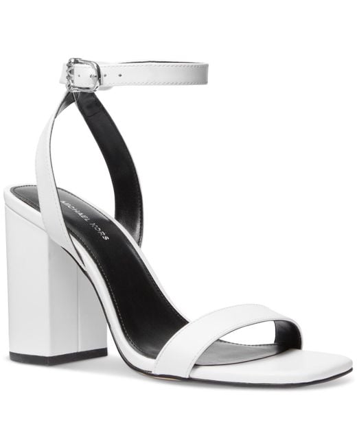 Michael Kors White Michael Merriam Block-heel Sandals