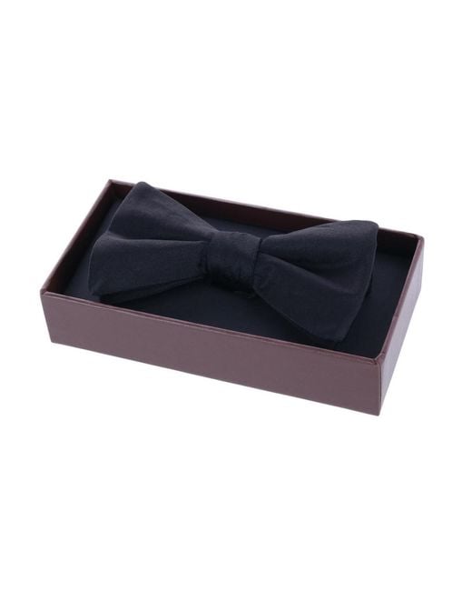 Trafalgar Blue Sutton Solid Color Silk Bow Tie for men
