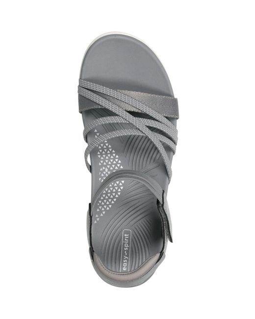 Easy Spirit Metallic Winsor Strappy Lightweight Sandals