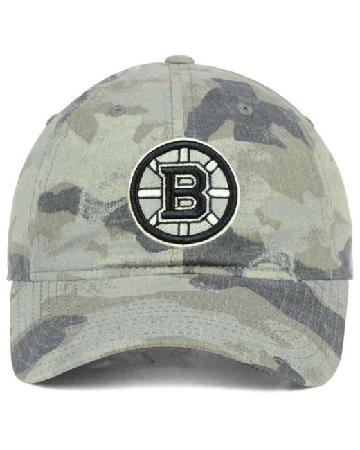 adidas Cotton Boston Bruins Camo Slouch 
