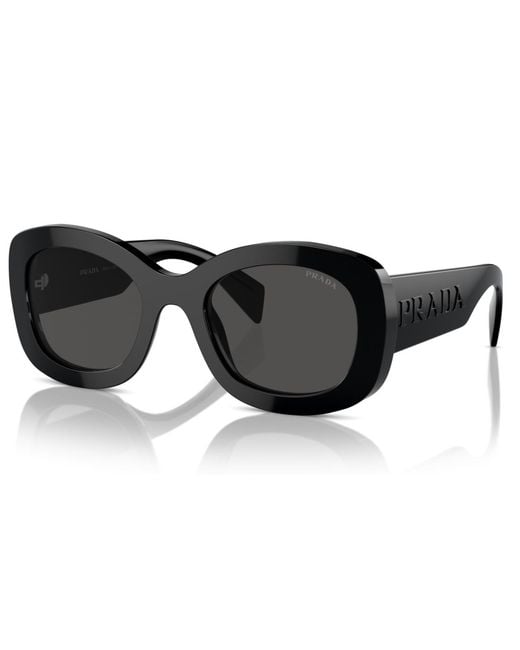 Prada Black Oval Sunglasses