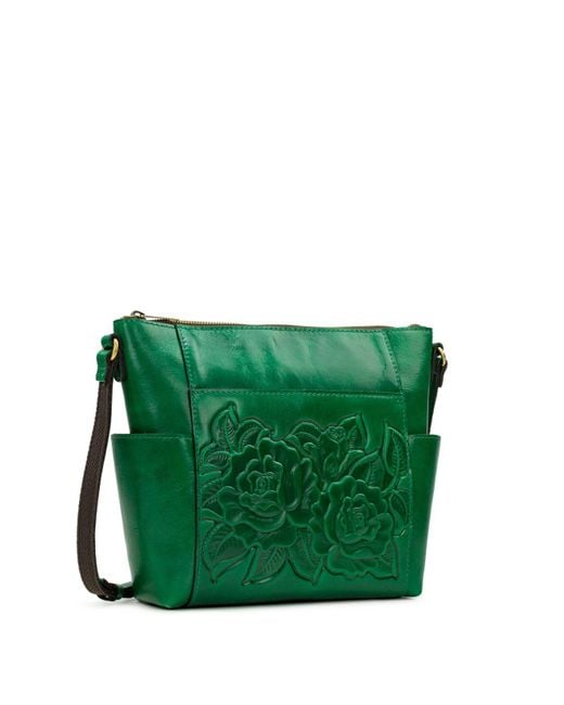 Patricia Nash Leather Aveley Crossbody in Green Lyst