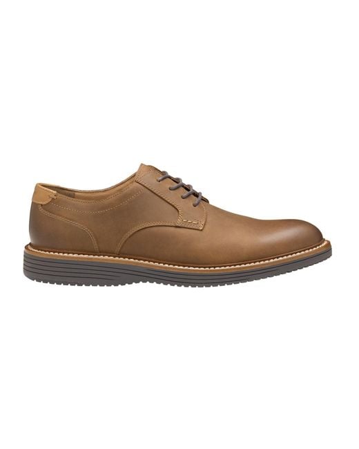 Johnston & Murphy Brown Hodges Plain Toe Shoe for men