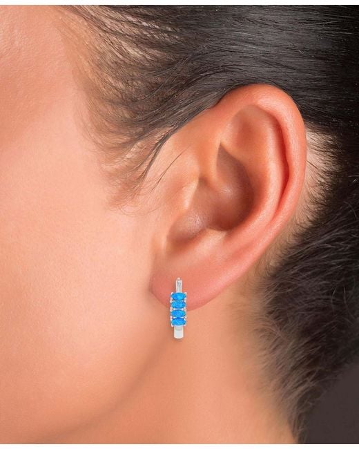 Macy's Blue Oval Shape Gemstone (0.50 Ct.t.w.