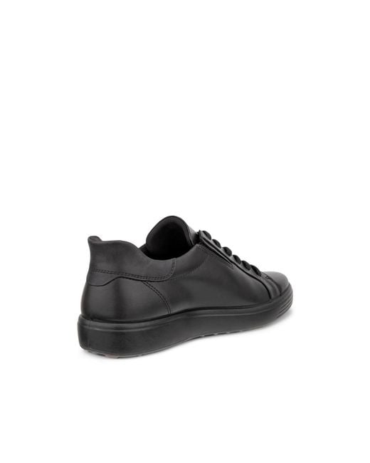 Ecco Black Soft 7 Easy Sneakers for men