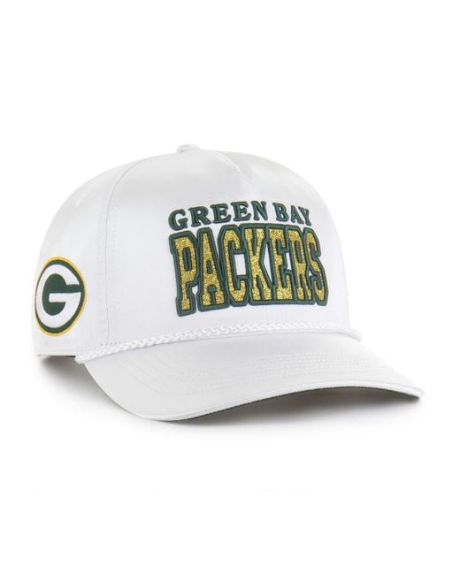 '47 White Green Bay Packers Outspoken Hitch Adjustable Hat