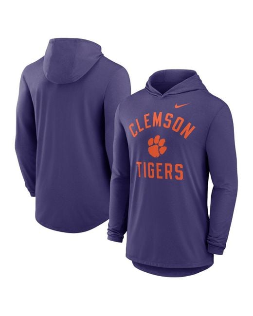 Nike Men's Blue Clemson Tigers Classic Arch Tri-blend Performance