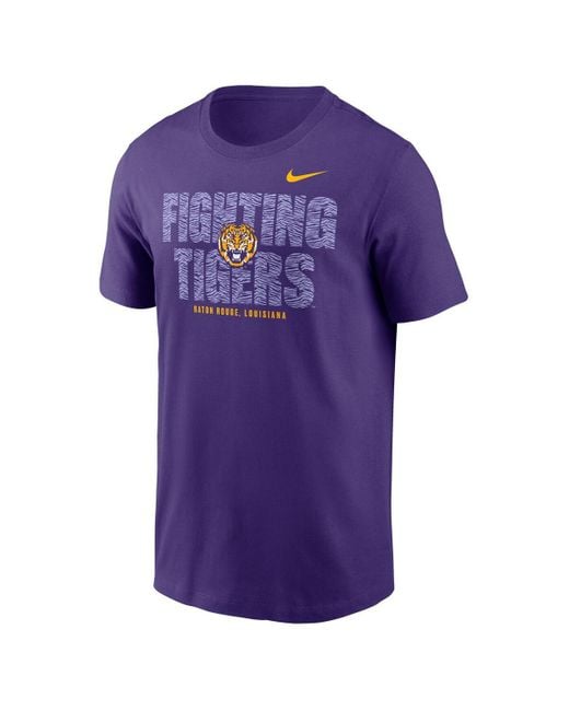 Nike Purple Lsu Tigers Campus Local T-shirt for men