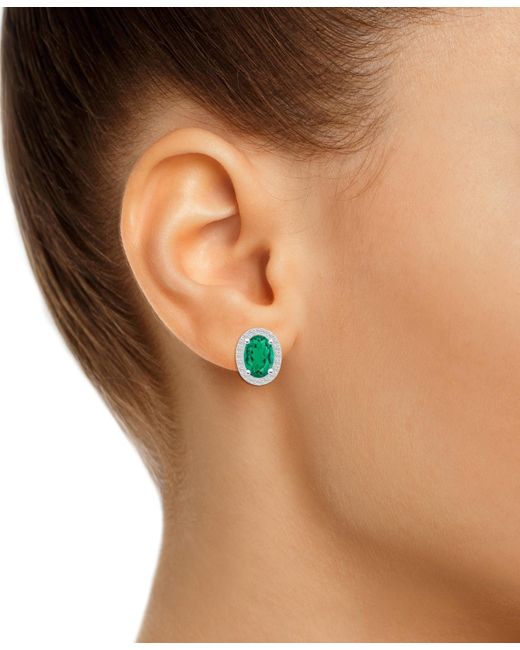 Macy's Green Lab-created Emerald (1-3/8 Ct. T.w.