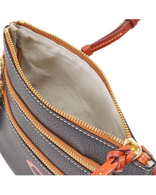 Dooney & Bourke Handbag, Pebble Grain Triple Zip Crossbody - Black