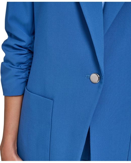 Calvin Klein Blue One-button Jacket