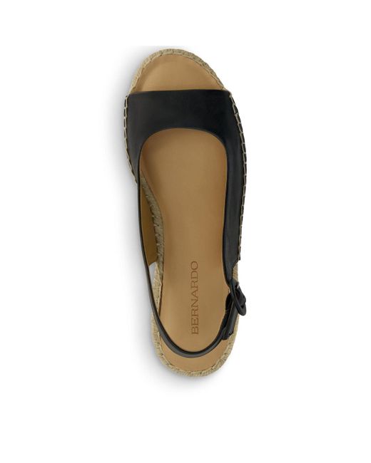 Bernardo Black Bernardo Melila Espadrille Wedge