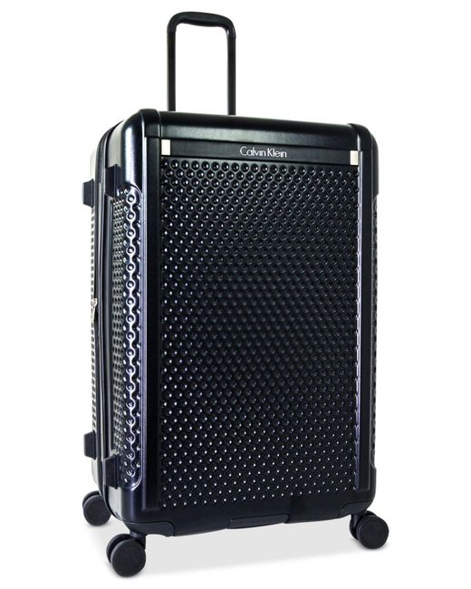 Calvin Klein Black Driver 28" Expandable Hardside Spinner Suitcase for men