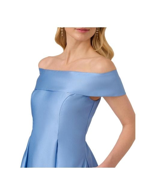 slim fit dress slacks Adrianna Papell Printed Embroidered Fit & Flare Dress main image 0