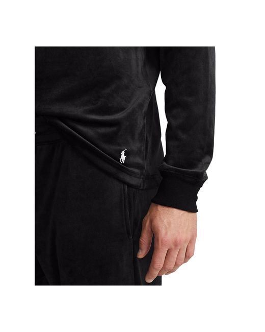 Polo Ralph Lauren Black Long-sleeve Pajama T-shirt for men