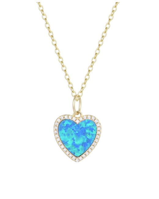 KAMARIA Blue Heart Necklace
