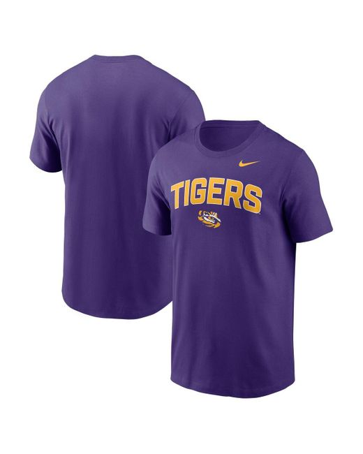 Nike Purple Lsu Tigers Primetime Arch Stack T-shirt for men