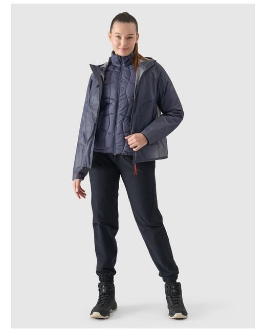 4F Blue Waterproof Jacket Pro Membrane 15000