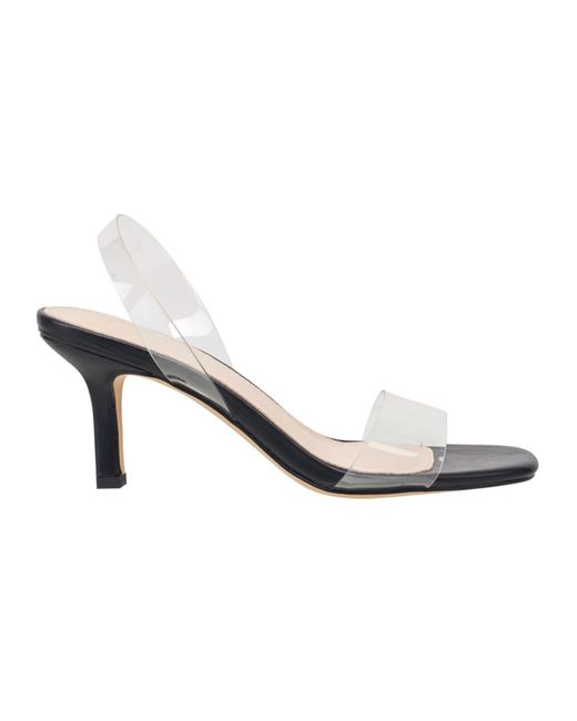 French Connection Tia Slingback Lucite Sandals in White | Lyst