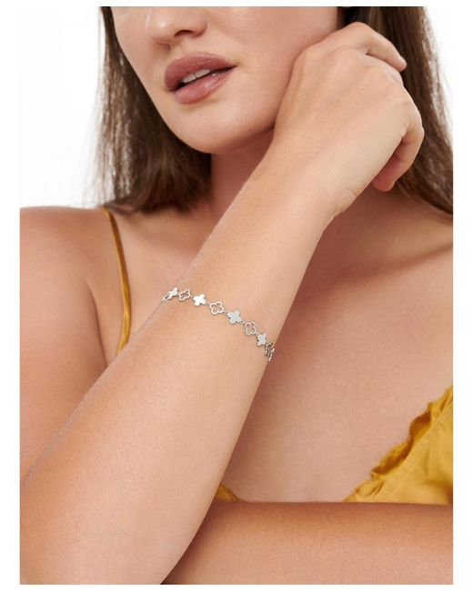 DEVATA White Clover Chain Bracelet