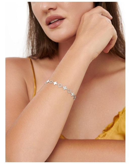 DEVATA White Clover Chain Bracelet