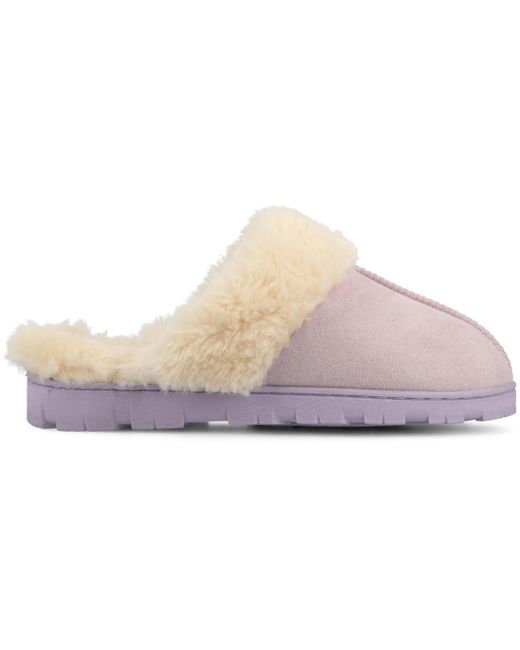 Journee Collection Purple Kalli Round Toe Clogs