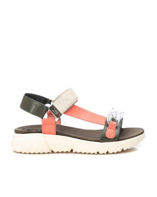 Xti Pink Flat Sandals By