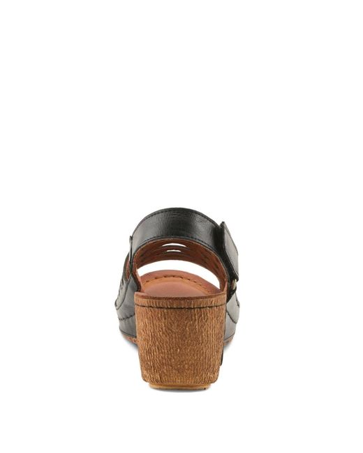 Spring Step Brown Denair Wedge Slingback