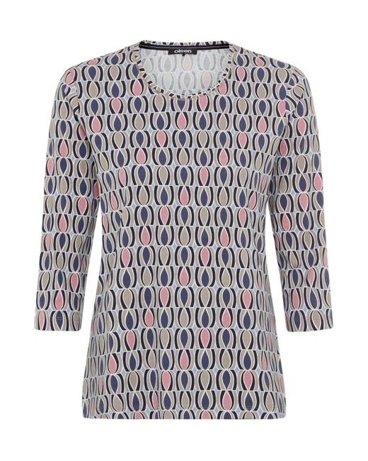 Olsen Gray Retro Print T-shirt
