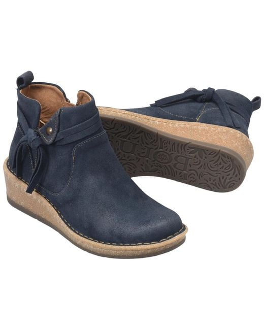 Born Blue Vaughn Round Toe Regular Booties