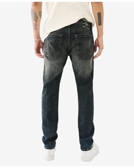 True Religion Black Rocco Super T Skinny Jeans for men